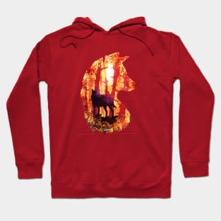 Evening Solace Wolf Hoodie